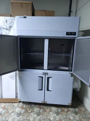 4-Door Stainless Steel Commercial Upright Freezer or Chiller.