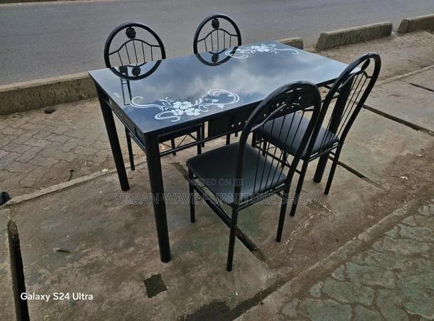 4 Seater Black Dining Room Table