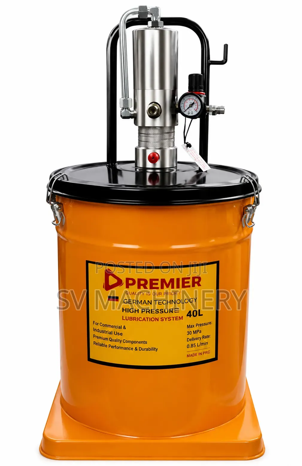 Heavy Duty 40l Pneumatic Grease Bucket/Pump