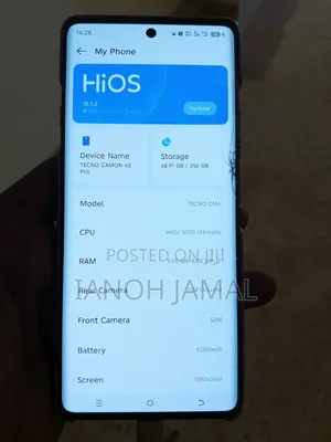 Tecno Camon 40 Pro 4G 256 GB Blue