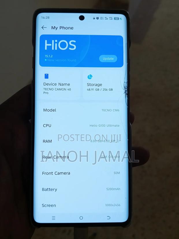 Tecno Camon 40 Pro 4G 256 GB Blue