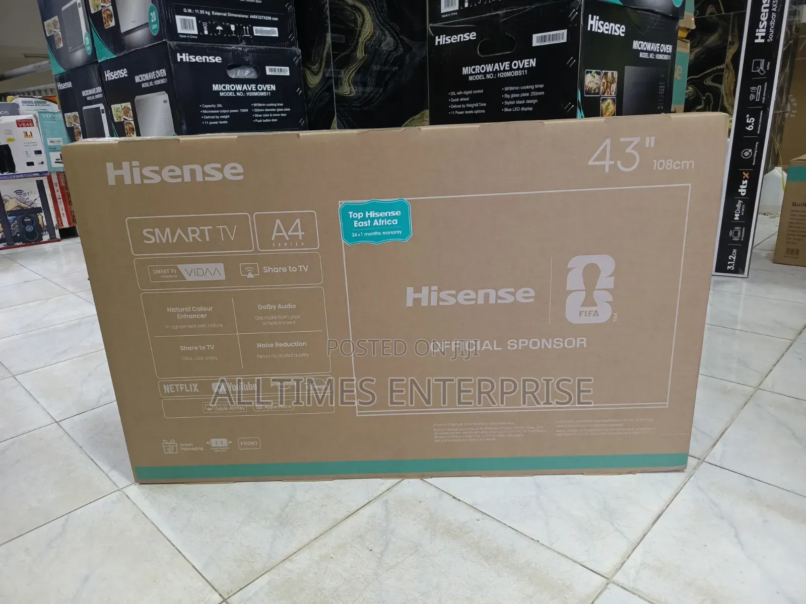 43 Inches Hisense Vidaa Tv With Bluetooth Youtube Netflix