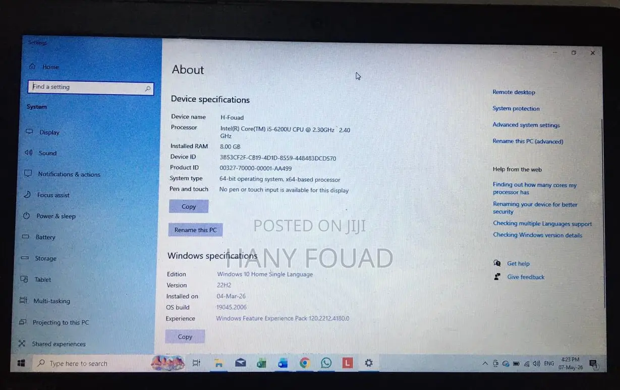 Laptop Lenovo IdeaPad 310 8GB Intel Core i5 HDD 1T