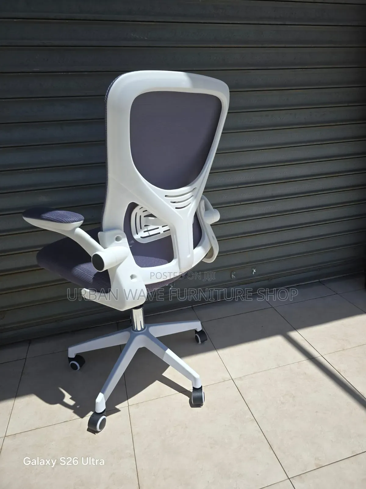 Orgonomic White Grey Office Chair