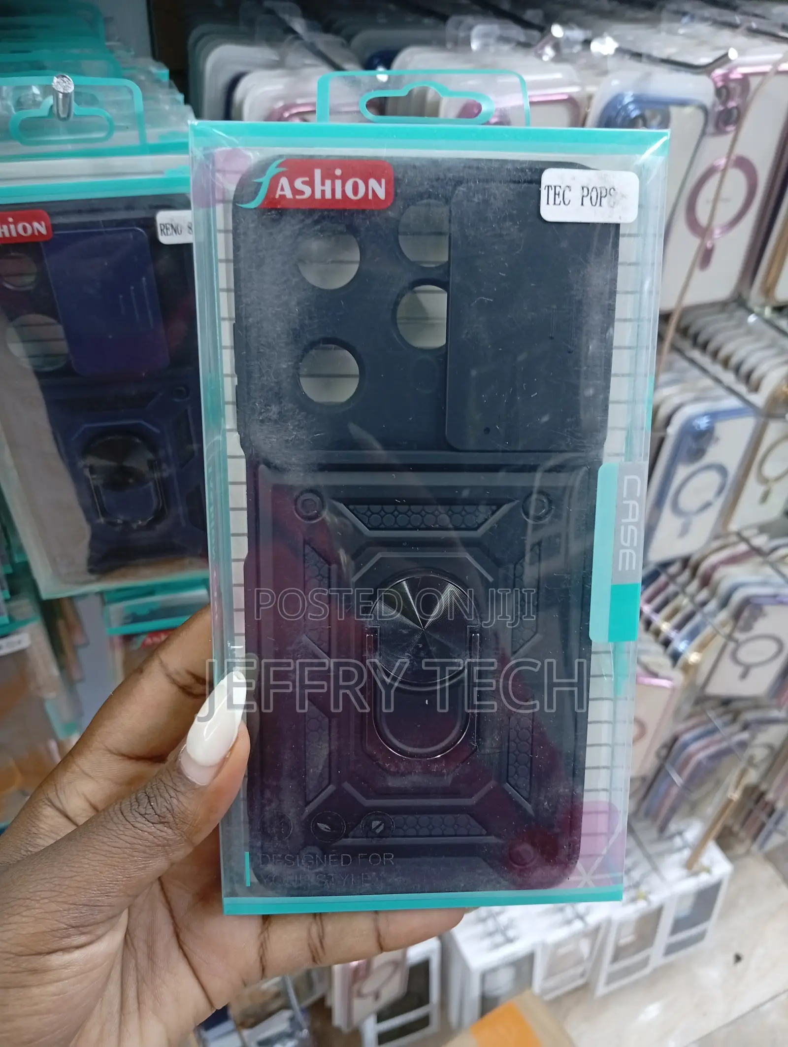 Oppo Reno Series or Infinix Note Black Generic Phone Case