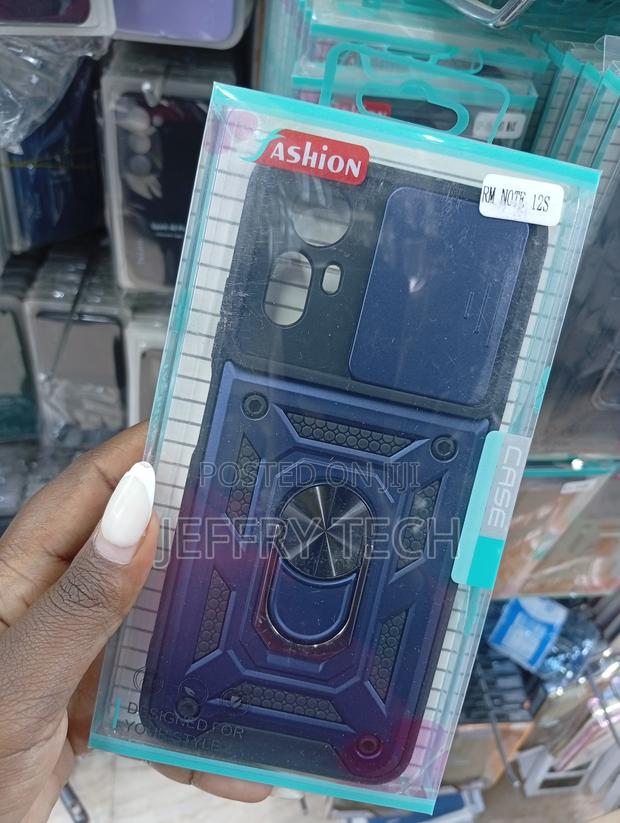 Xiaomi Redmi Note 12s Sliding Navy Blue Cover - thumbnail 2