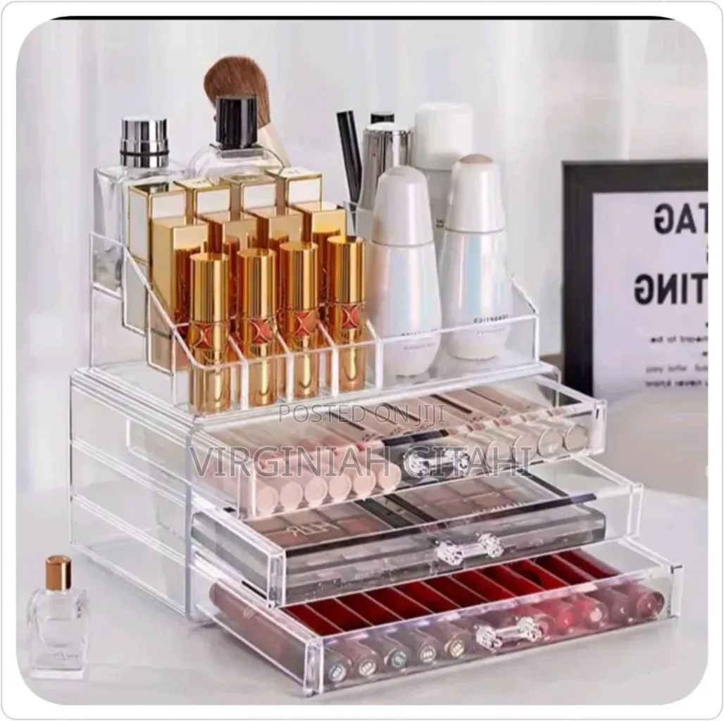 Acrylic Transparent Makeup Drawer Organizer