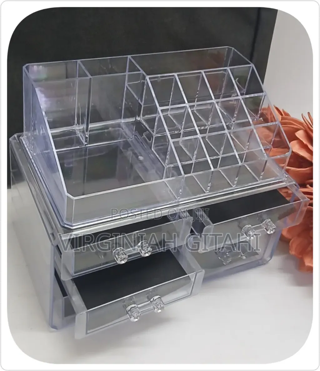 Acrylic Transparent Makeup Drawer Organizer