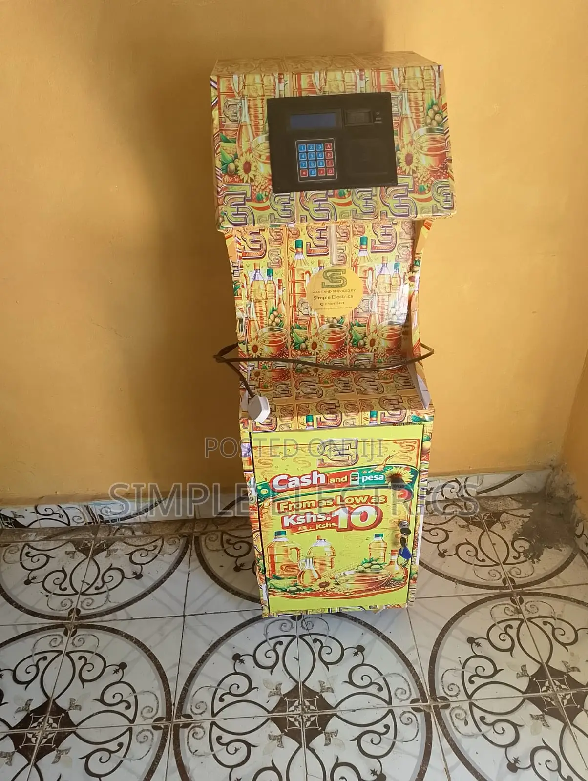 Cooking Oil /Salad Atm With Both Cash and M-Pesa and Backup Battery