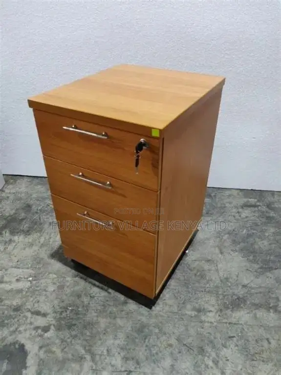 Customized Mobile 3-Drawer Pedestal File Cabinet