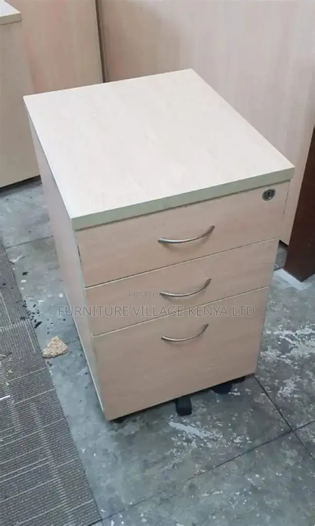 Customized Mobile 3-Drawer Pedestal File Cabinet