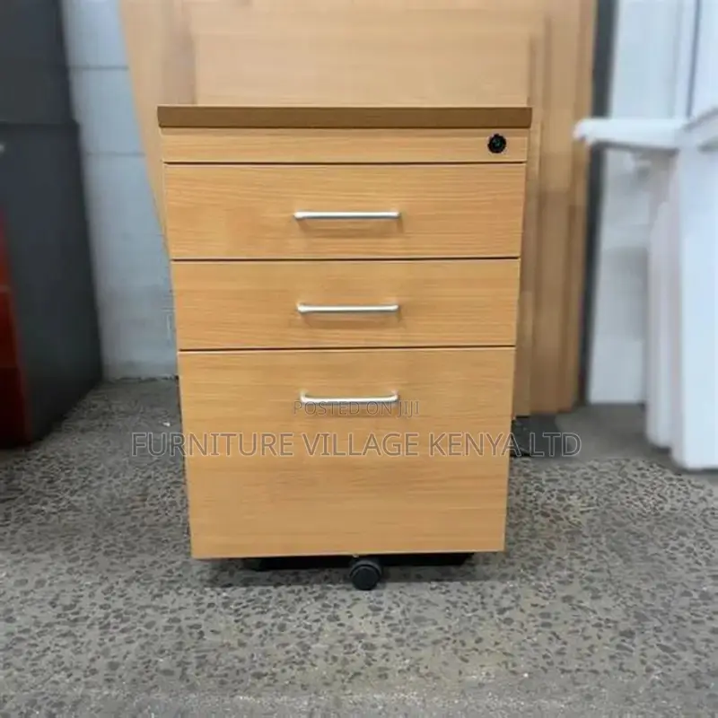 Customized Mobile 3-Drawer Pedestal File Cabinet