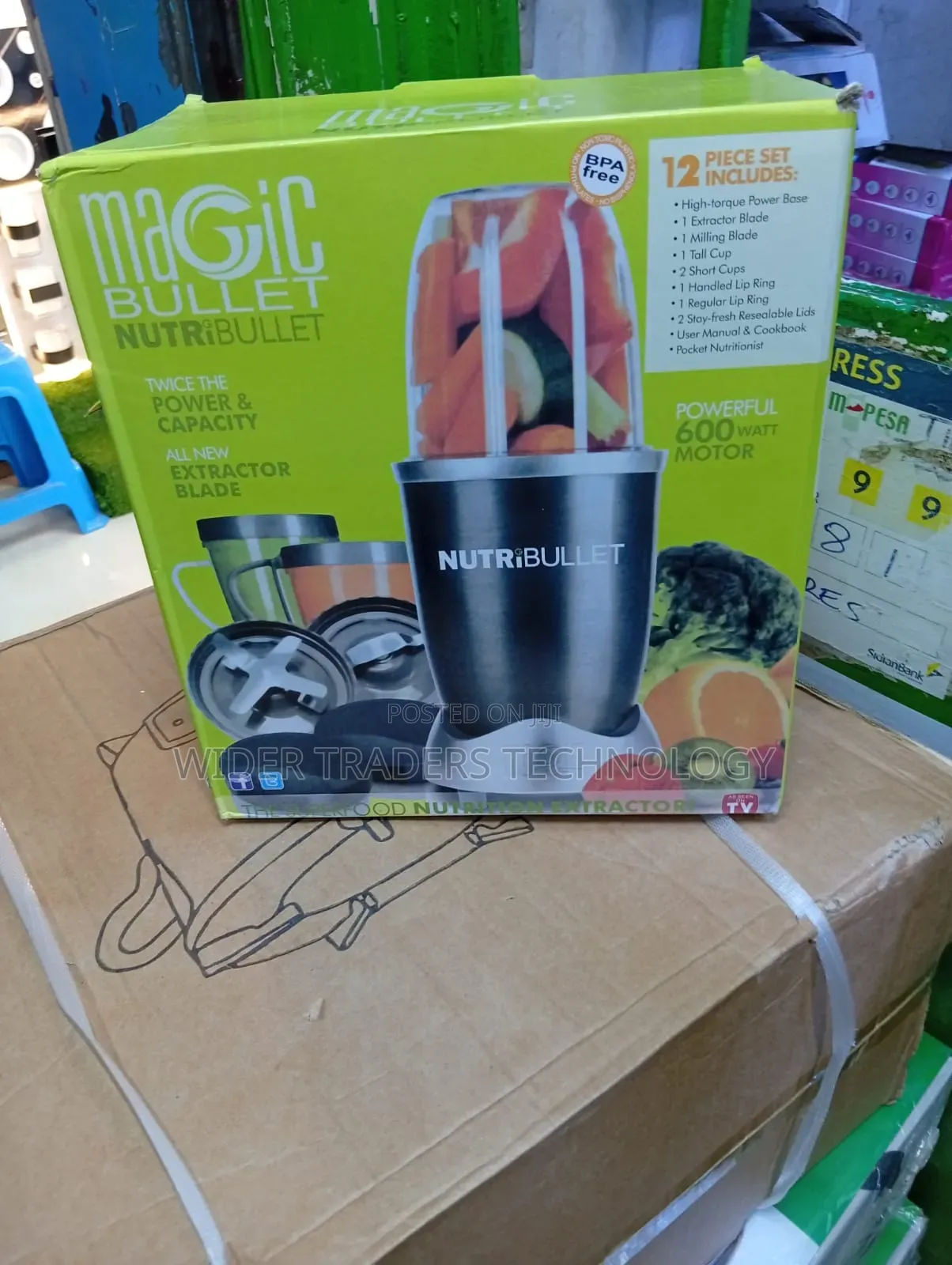 12-Piece Magic Bullet Nutribullet Blender 600-Watt Motor