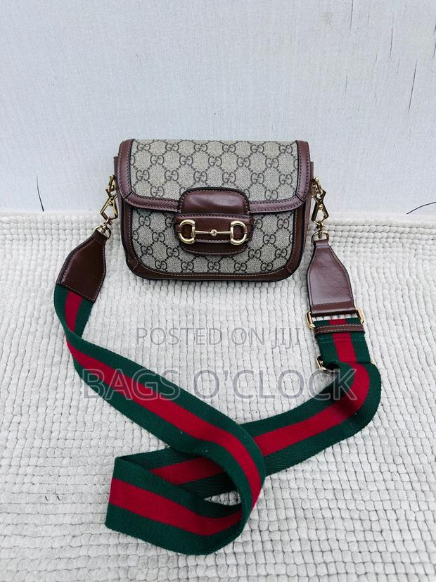 Gucci Horsebit 1955 Mini Shoulder Bag Gg Supreme Canvas With Web Strap