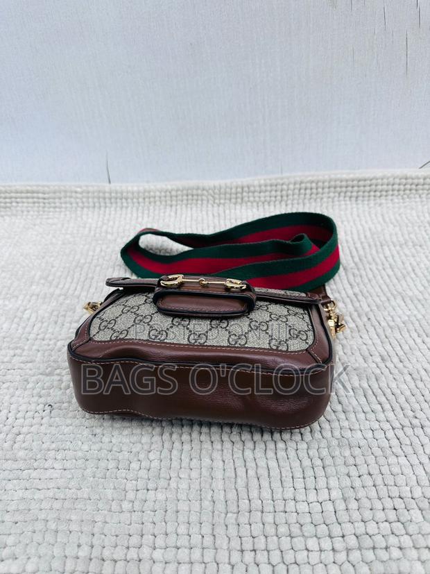 Gucci Horsebit 1955 Mini Shoulder Bag Gg Supreme Canvas With Web Strap - thumbnail 2