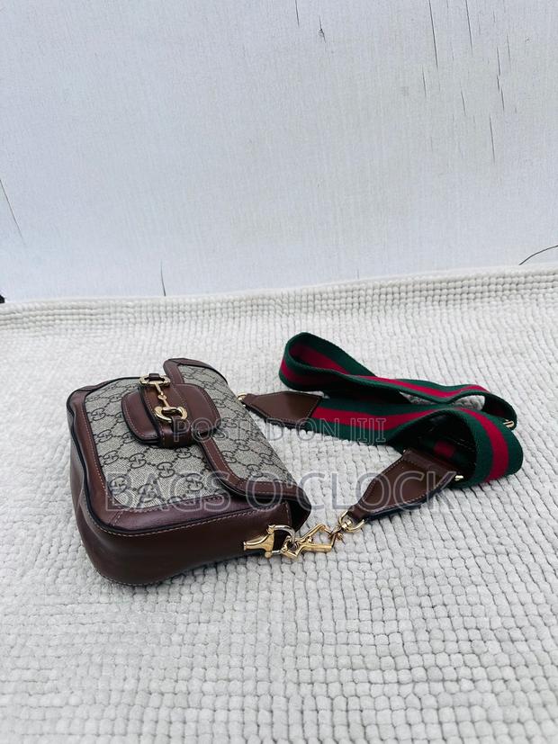 Gucci Horsebit 1955 Mini Shoulder Bag Gg Supreme Canvas With Web Strap - thumbnail 4