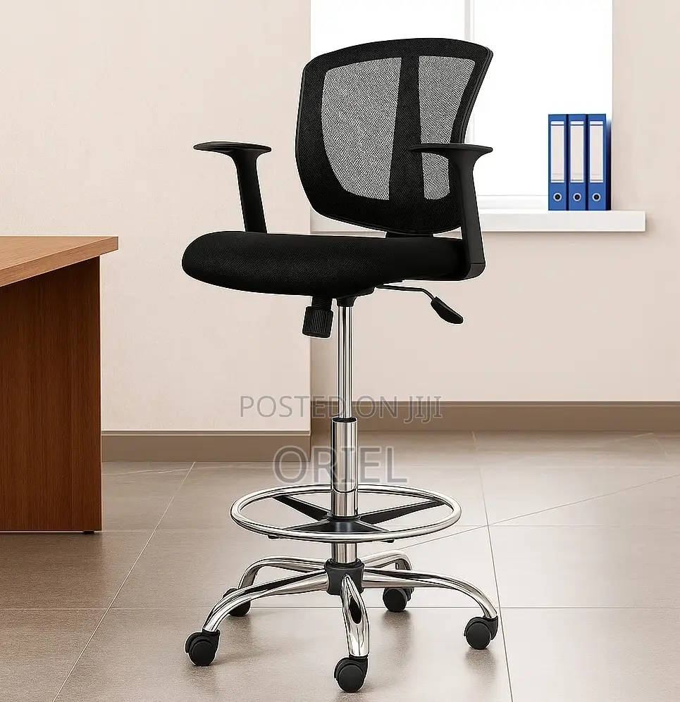 Modern Office Chair : Office Adjustable Cashier Chair With Foot Ring