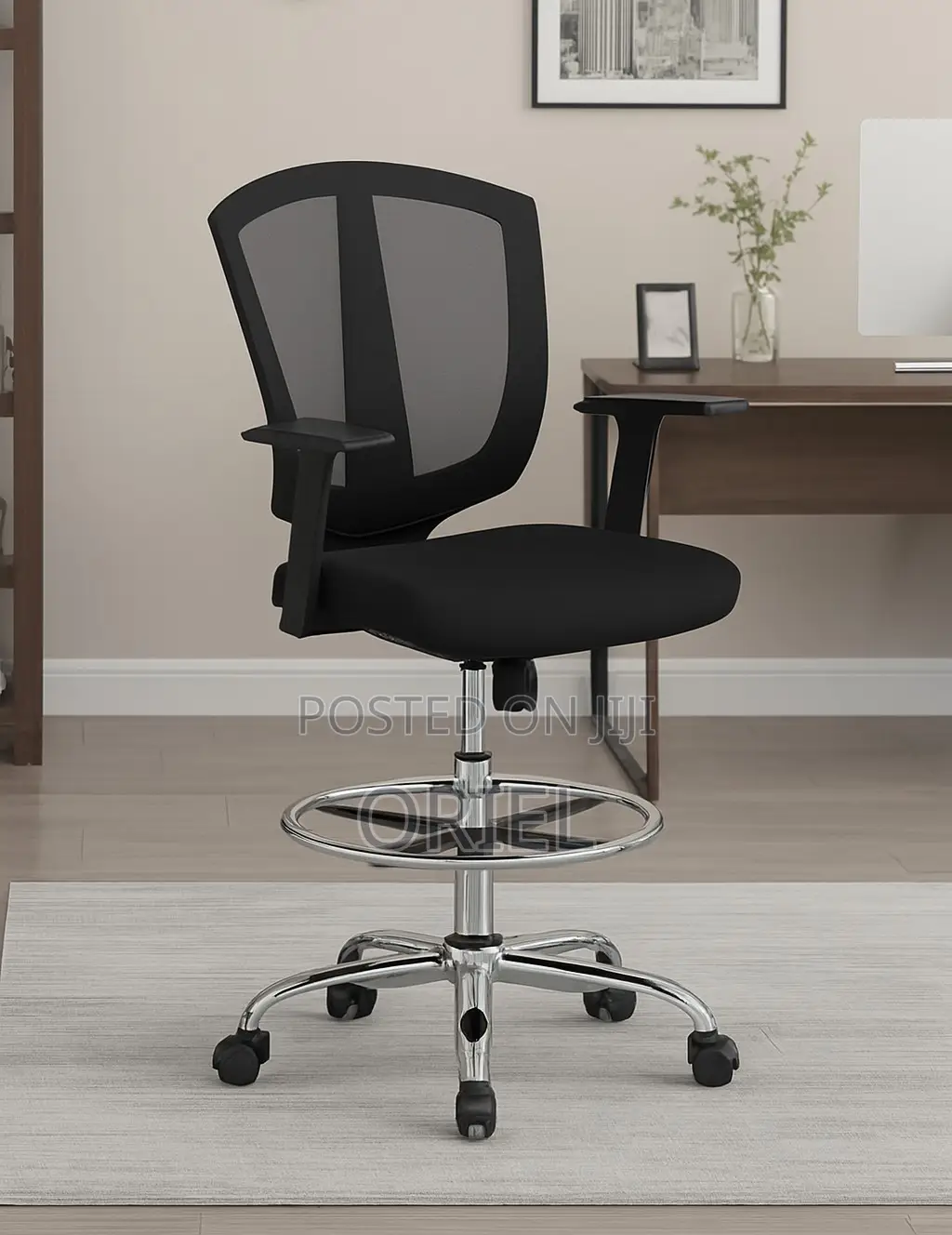 Modern Office Chair : Office Adjustable Cashier Chair With Foot Ring