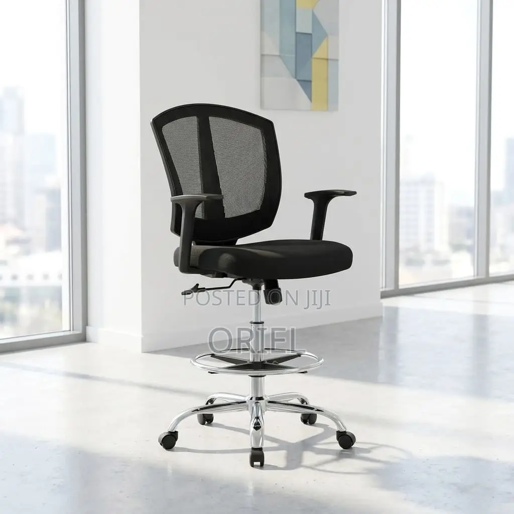 Modern Office Chair : Office Adjustable Cashier Chair With Foot Ring