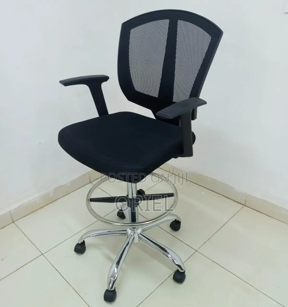 Modern Office Chair : Office Adjustable Cashier Chair With Foot Ring