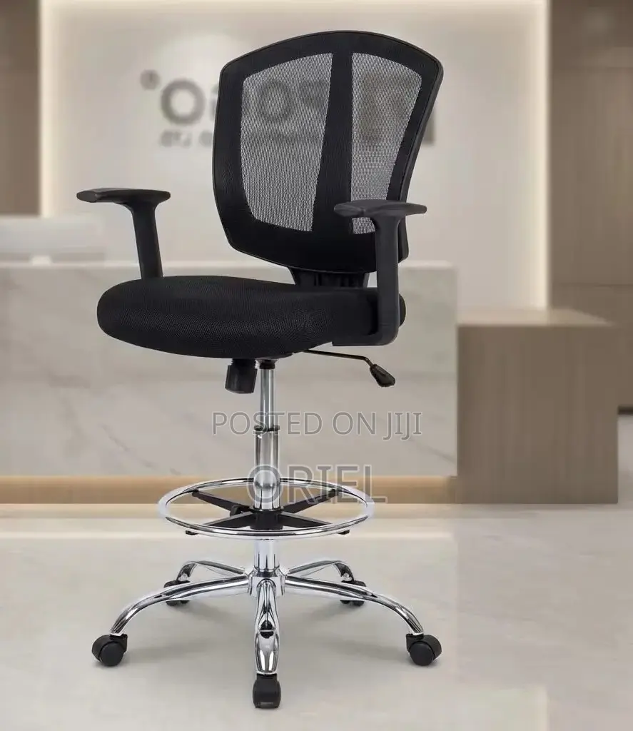 Modern Office Chair : Office Adjustable Cashier Chair With Foot Ring