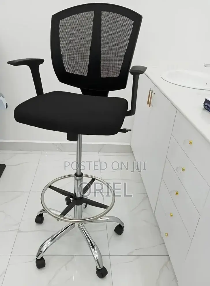 Modern Office Chair : Office Adjustable Cashier Chair With Foot Ring