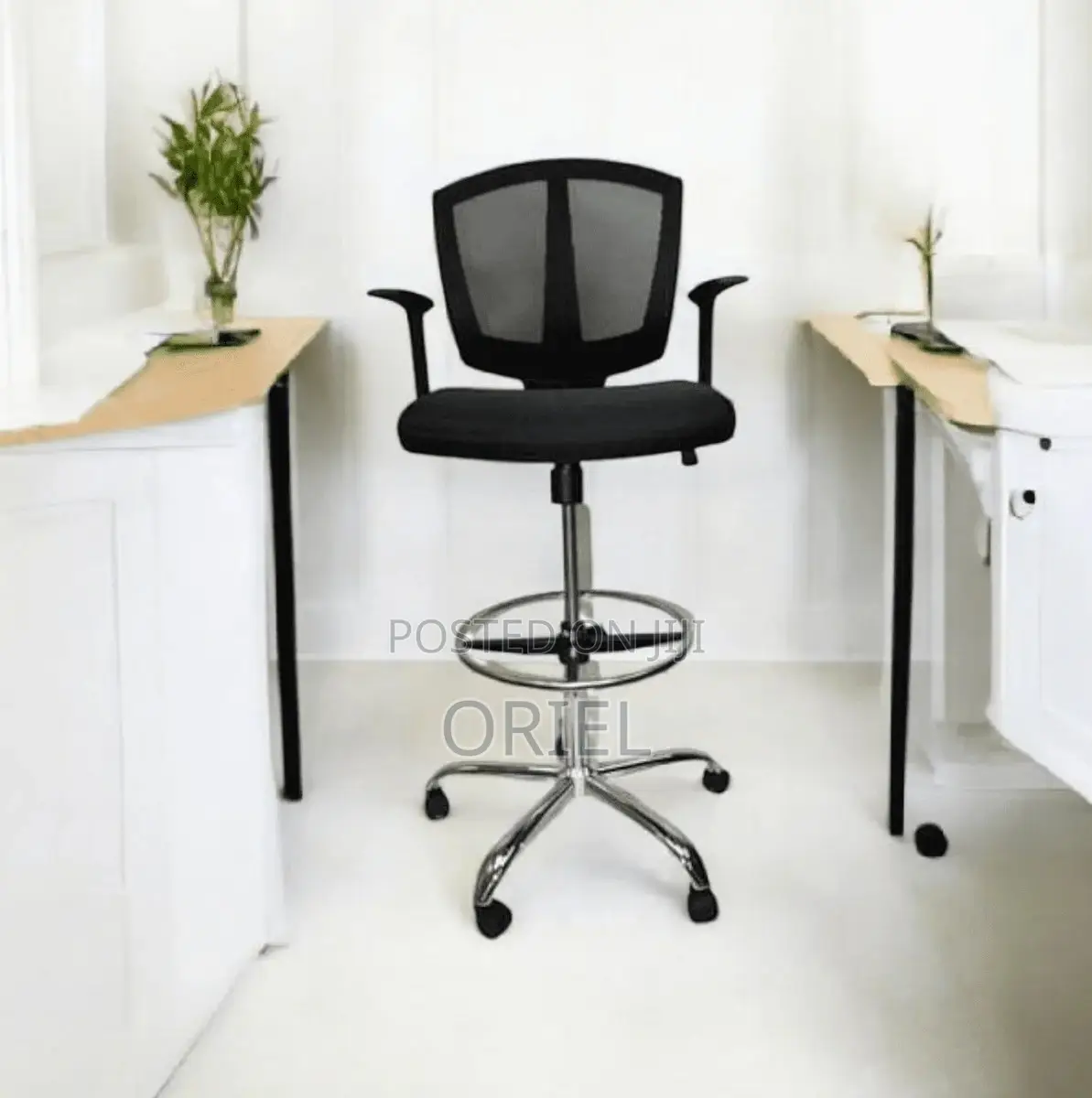 Modern Office Chair : Office Adjustable Cashier Chair With Foot Ring