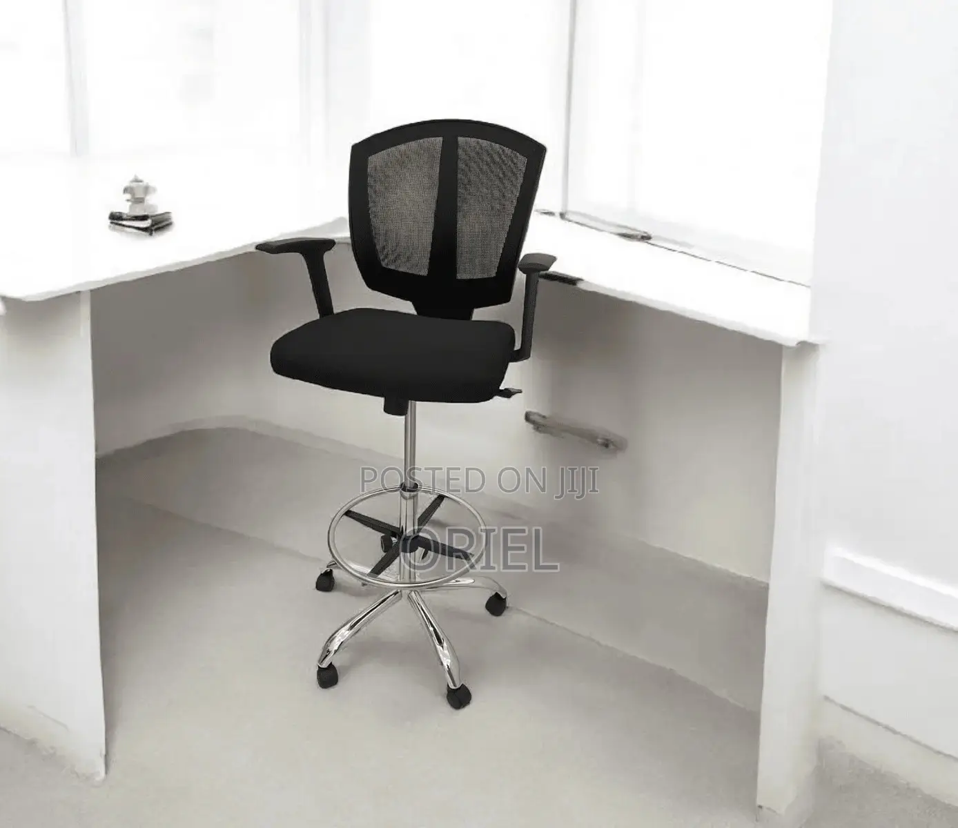 Modern Office Chair : Office Adjustable Cashier Chair With Foot Ring