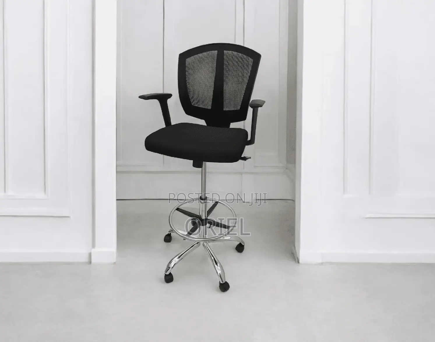 Modern Office Chair : Office Adjustable Cashier Chair With Foot Ring