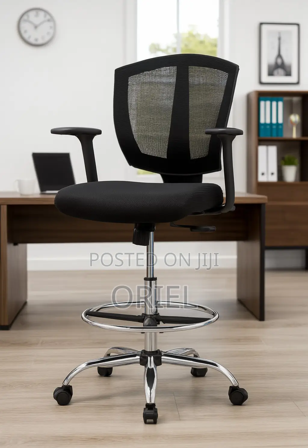 Modern Office Chair : Office Adjustable Cashier Chair With Foot Ring