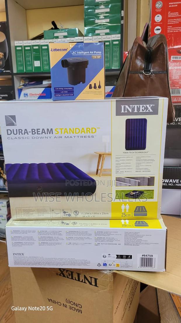 Intex Inflatable Mattress With Free Electric Pump4 By6