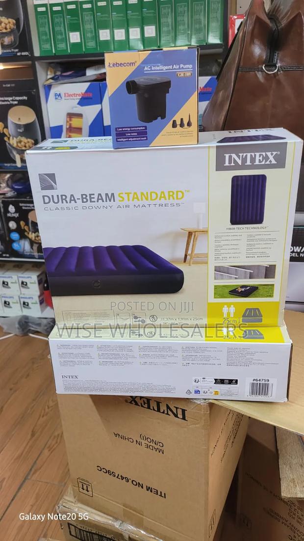 4 By6 Intex Inflatable Mattress With Free Electric Pump