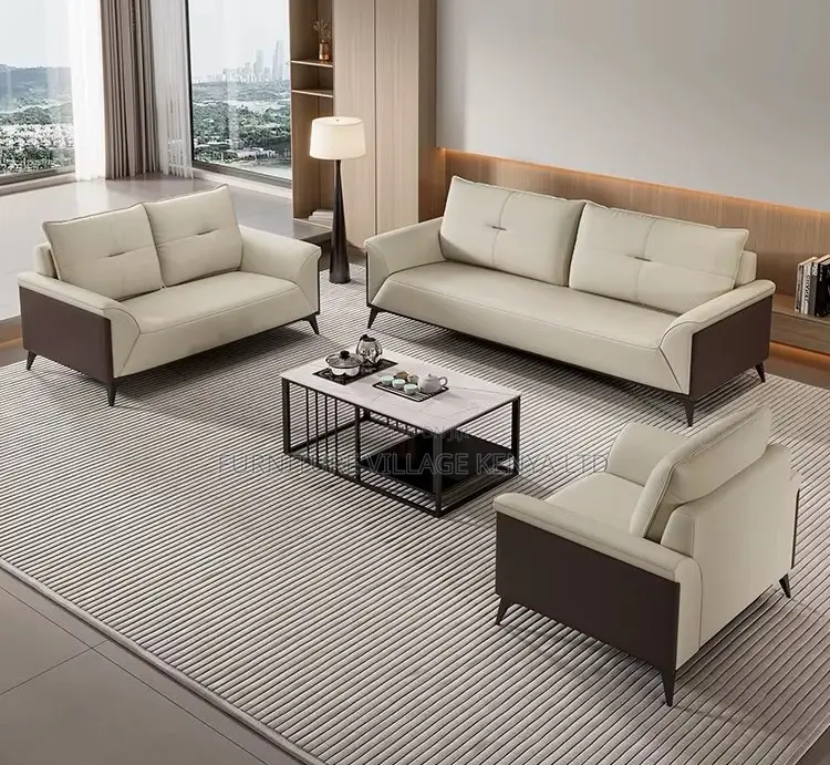 High-Comfort 5-Seater Executive Office Sofa Set
