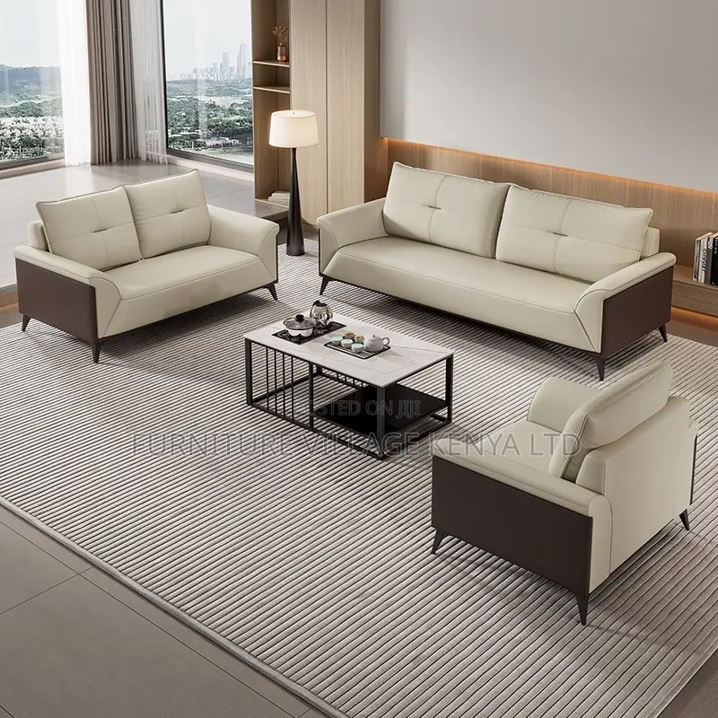 High-Comfort 5-Seater Executive Office Sofa Set