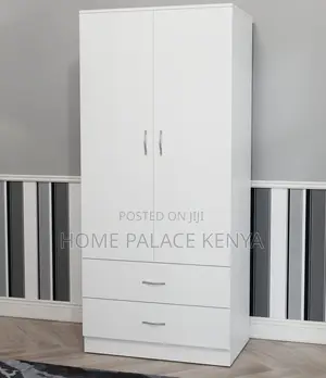 Bedroom Wardrobe: 2 Door Wooden Wardrobe