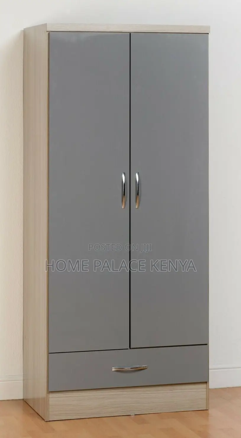 Bedroom Wardrobe: 2 Door Wooden Wardrobe