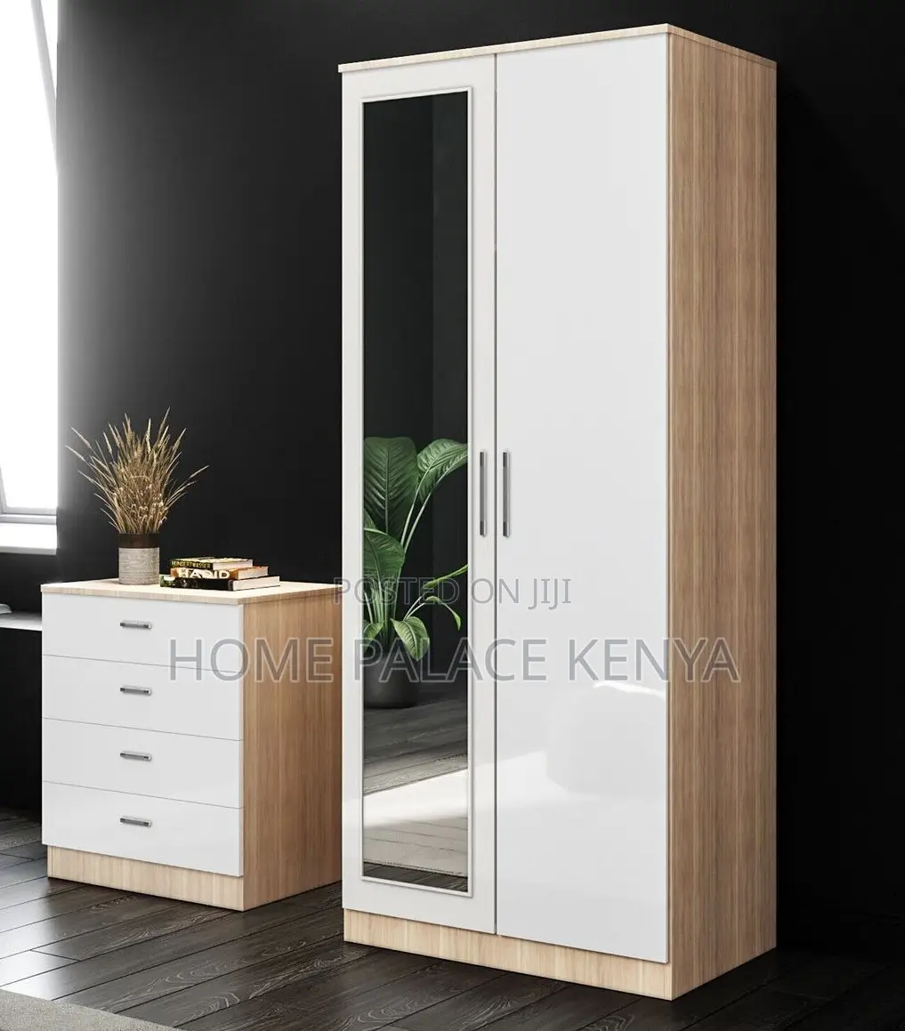 Bedroom Wardrobe: 2 Door Wooden Wardrobe