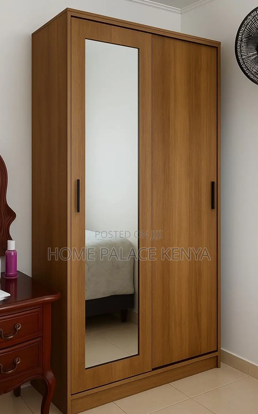 Bedroom Wardrobe: 2 Door Wooden Wardrobe