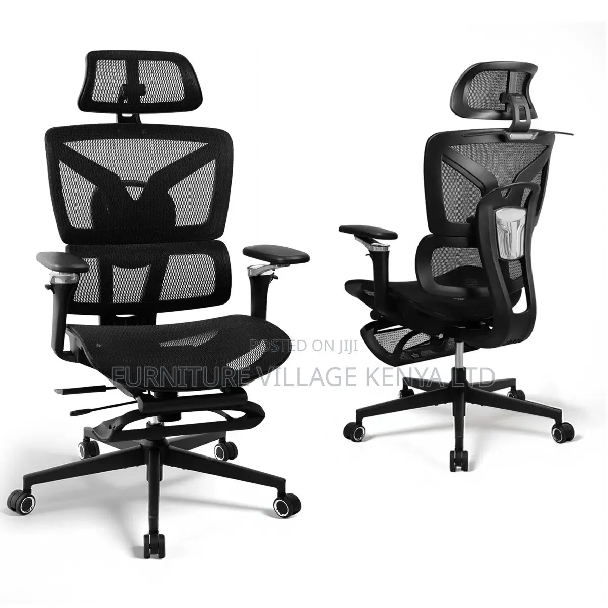 Orthopedic Full Mesh Ergonomic Seat With Footrest