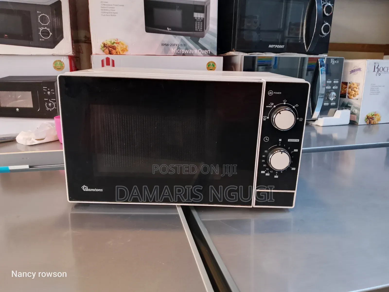 Ramtons Black and White Microwave
