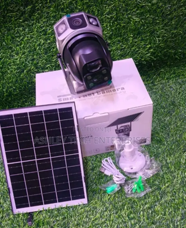 Solar Powered 4g PTZ CCTV Camera – V380pro Dual Lens