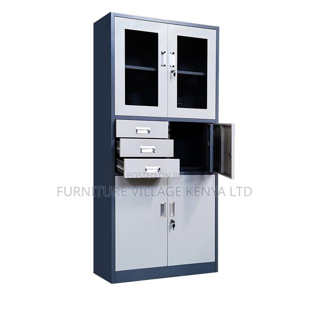 Modern Metallic 2-Door Filling Safe Cabinet - thumbnail 4