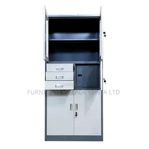 Modern Metallic 2-Door Filling Safe Cabinet