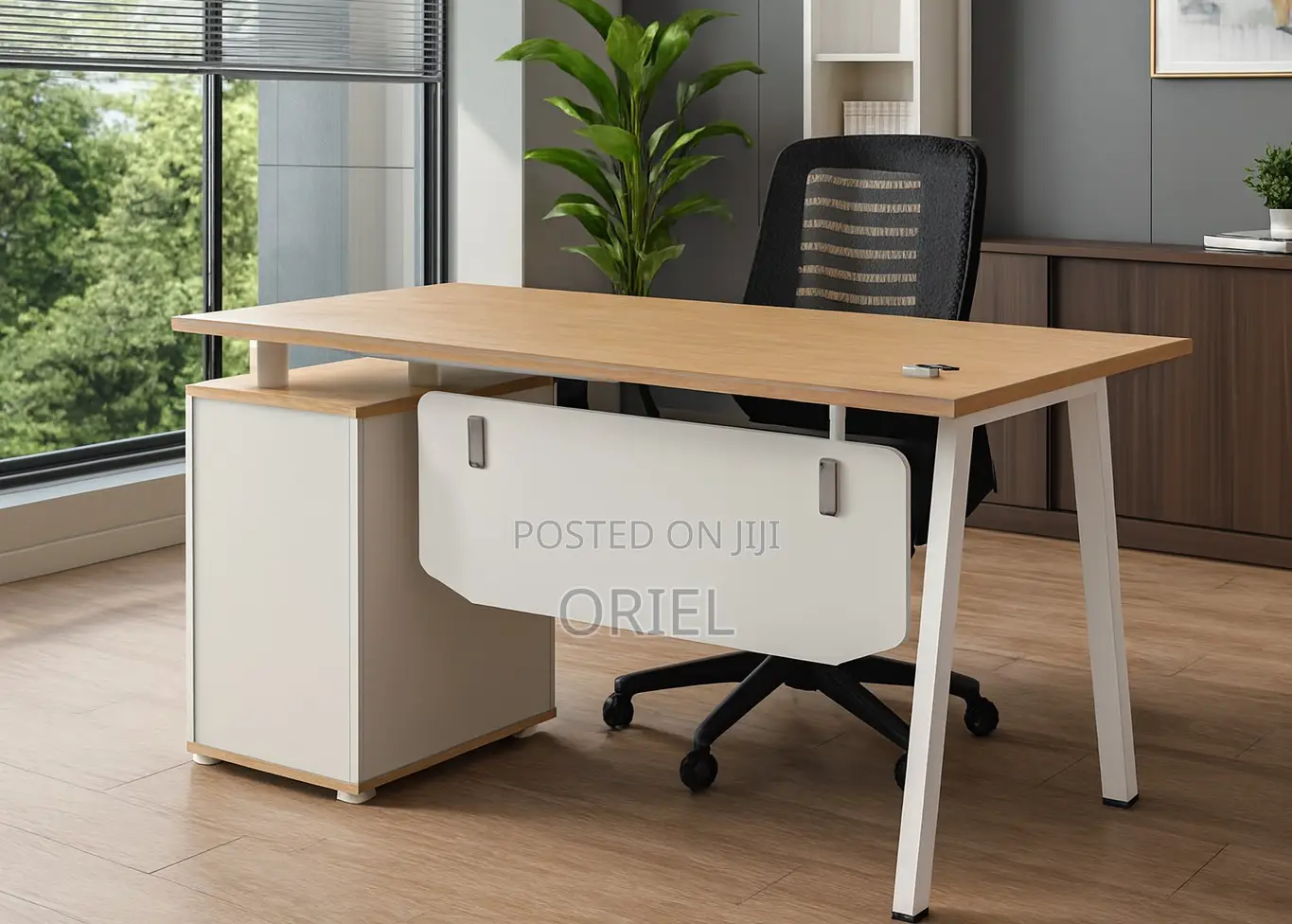 Office Desk : Office 1.4m Staff Productivity Desk
