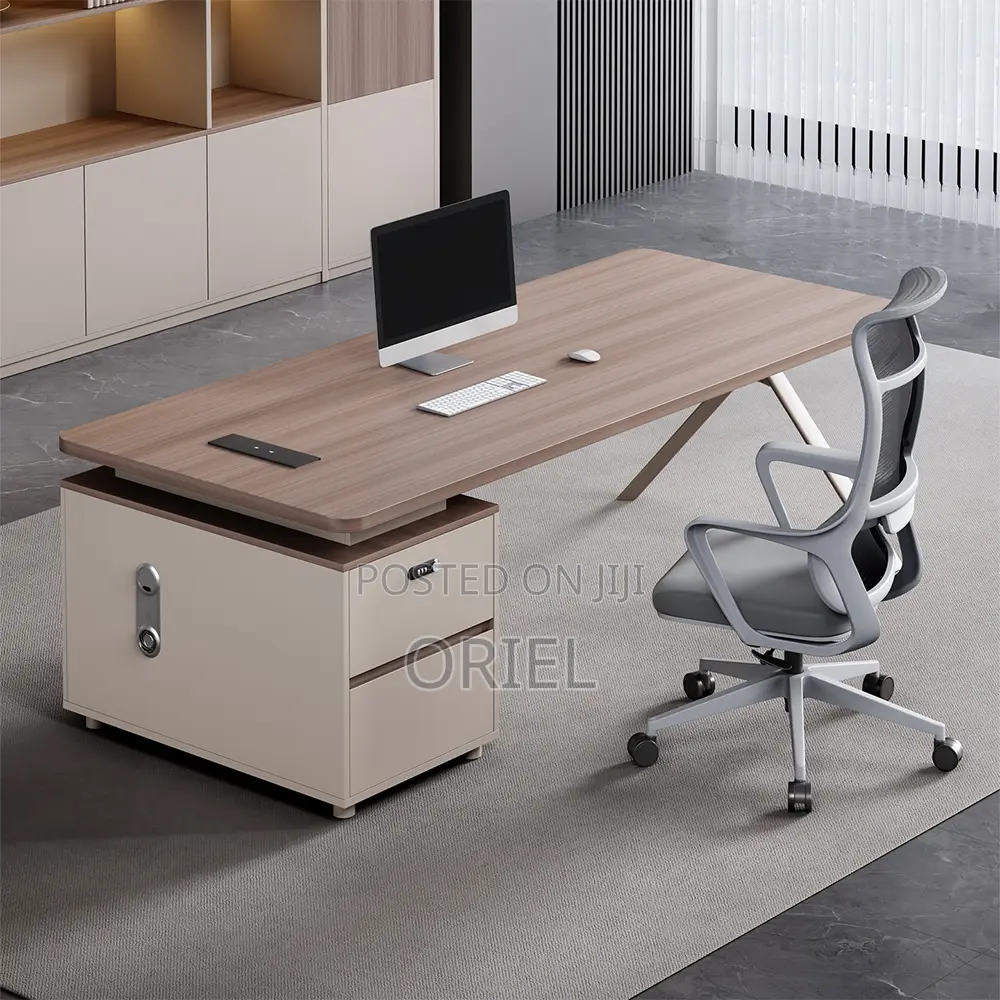 Office Desk : Office 1.4m Staff Productivity Desk