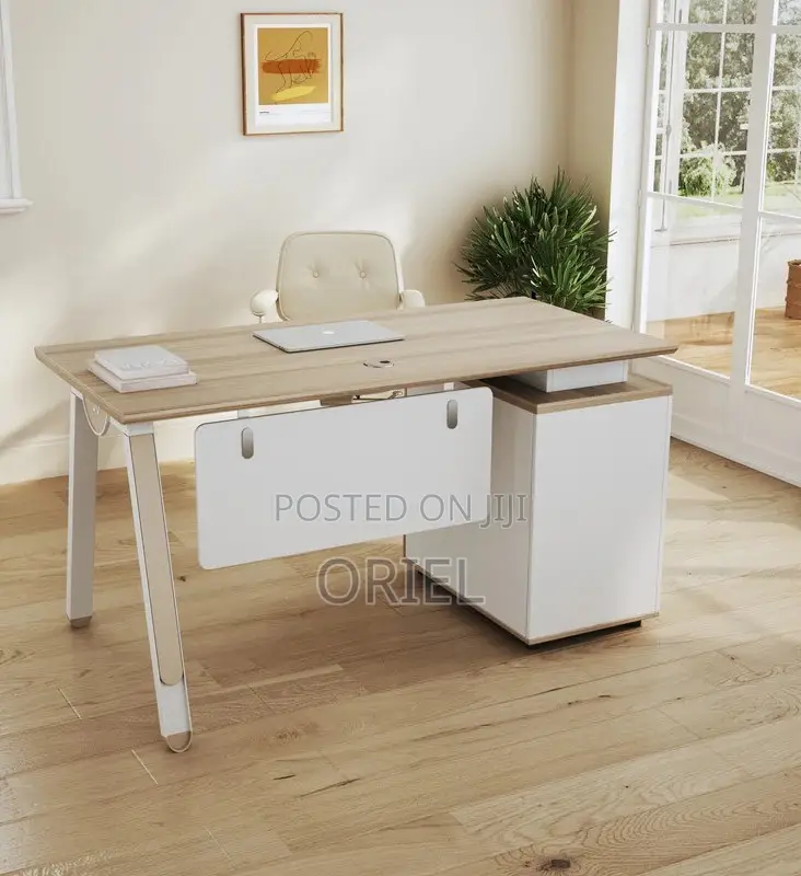 Office Desk : Office 1.4m Staff Productivity Desk