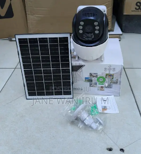 Rechargeable Solar Powered CCTV Camera