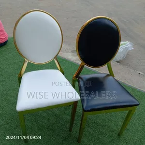 Dining Chair – Gold Frame Leather Cushion, Modern Luxury Dining Seat