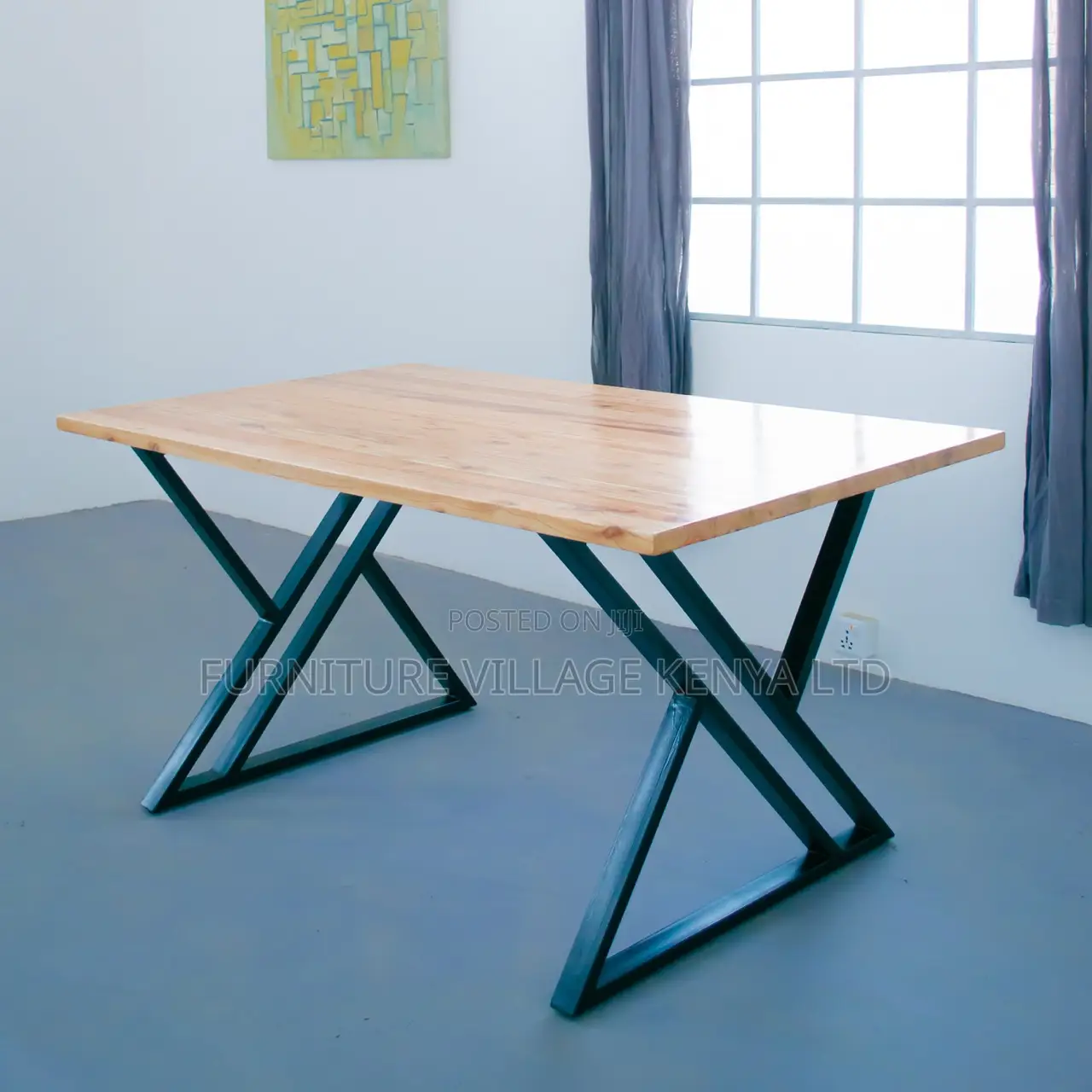 Generic Customized Brown Steel Legs Home Study Desk