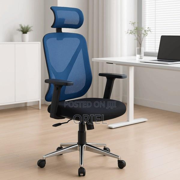 Modern Office Chair : Ergonomic High-Back Office Mesh Chair - thumbnail 5